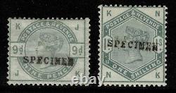 1883 Lilacs & Greens SPECIMEN Set x10 SG187s to SG196s Fine MM Cat. £1,790.00