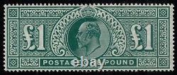 1911 SG 320 £1 Deep Green Very Fine Mounted Mint Cat. £2,000.00