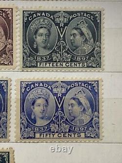 CANADA 1897 QV Jubilee MH Set To 50c High Cat Value (CQN23)