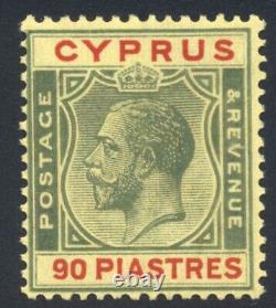 Cyprus 1924-28 90pi GV MINT Never hinged SG 117 Cat £130