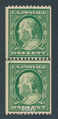 Drbobstamps US Scott #385 Mint Lightly Hinged Line Pair Stamps Cat $450