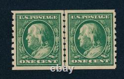 Drbobstamps US Scott #392 Mint Hinged Line Pair Stamps Cat $190