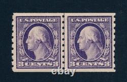 Drbobstamps US Scott #394 Mint Lightly Hinged Line Pair Stamps Cat $425