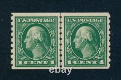 Drbobstamps US Scott #412 Mint Hinged XF Line Pair Stamps Cat $120