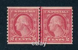 Drbobstamps US Scott #454 Mint Hinged Line Pair Stamps Cat $400