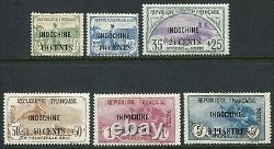 France (Indochina) 1918 War Orphans set of six SG 82-87 hinged mint (cat. £350)