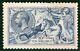 Gb Kgv Seahorse Sg. 412 10s Blue (1915) De La Rue Mint Vlmm Cat £3,250- Brred40