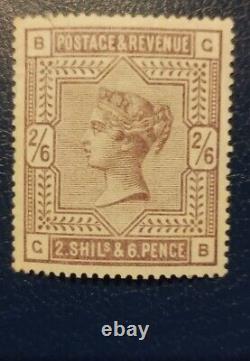 GB QUEEN VICTORIA 2/6 LILAC SG. 178, WELL CENTRED, SUPERB MM. Cat. £600+