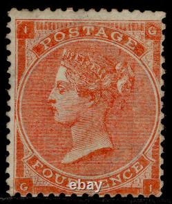GB QV SG81, SCARCE 4d bright red plate 4 HAIRLINES, M MINT. Cat £2300. GI