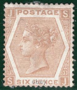 GB QV Stamp SG. 122a 6d Chestnut Plate 11 (SJ) (1872) Mint MM Cat £800- RBR18