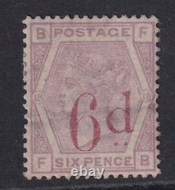 GB QV Surface Printed SG162 6d on 6d Lilac SG cat. Value £675 mounted mint