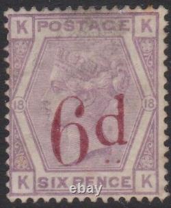 GB QV mint Surface Printed SG162 6d on 6d Lilac SG cat. Value £675