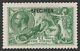 Great Britain 1913 Kgv Seahorses £1 Deep Green, Specimen. Sg 403s Cat £3000