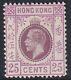 Hong Kong Sg109, 25c Purple And Magenta. Cat £300. Very Lightly Mounted Mint
