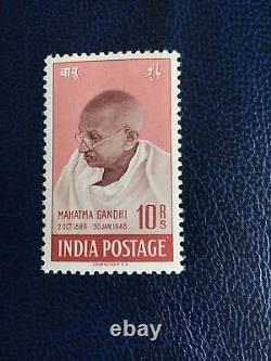 India 1948 Mint 10r Mahatma Gandhi Ghandi 1st Anniv Independ SG308 Cat Val £400
