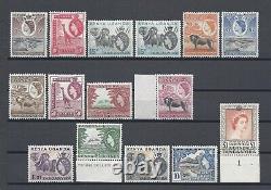 KENYA, UGANDA & TANGANYIKA 1954/59 SG 167/80 & 169a MNH Cat £150