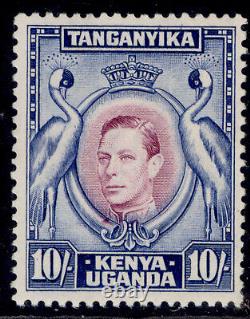 KENYA UGANDA TANGANYIKA GVI SG149, 10s purple & blue NH MINT. Cat £180. PERF 13¼