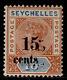 Seychelles Qv Sg18b, 15c On 16c, M Mint. Cat £1300