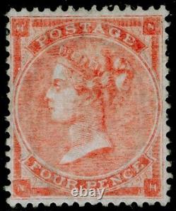 SG82, 4d pale red plate 4, VLH MINT. Cat £2100. HAIRLINES. NH