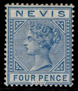 ST KITTS-NEVIS Nevis QV SG30, 4d blue, M MINT. Cat £350