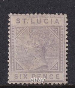 ST. LUCIA SG35 QV 6d Lilac Die I MOUNTED MINT Cat £300