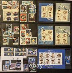 Space Stamp Collection Lot-World Wide-Mint Never Hinged Cat & Used NASA Vintage