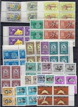 TURKEY 1950s 70s COLLECTION OF 400+ 100+ BLOCKS OF 4 WithAIR MAILS & HIGH CAT VALU