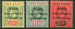 Togo 1916-30 London opt. ½d-20/- SG H. 47-H. 58 hinged mint (cat. £325)'B