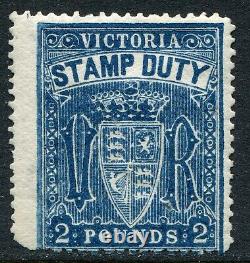 Victoria 1884-95 (c) w33 £2 blue SG 276 hinged mint (cat. £2,250) corner fault