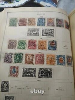 Worldwide Stamp Collection In 1941 Scott International Album. 1800s Fwd. GREAT