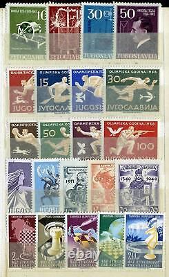 #101f Yugoslavia 1945-1957 Vieille Collection Mint Jamais Hinged Michel Chat. 800