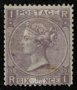 1865 6d Lilac Pl 5 Ri Sg 97 Bonne Menthe À Cheval Cat. 1 150,00 £
