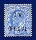 1902 Sgo39 2½d Bleu Outremer O. W. Officiel Mo17 Neuf Avec Charnière 100%gomme Valeur Catalogue £3500 Duuw