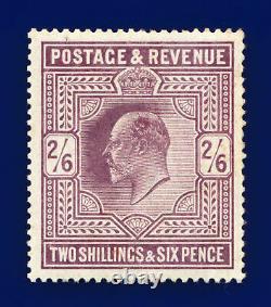 1905 Sg262 2s6d Dull Purple Csp M49(2) Menthe Montée Chat À Charnières £350 Dumc