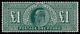 1911 Sg 320 £1 Deep Green Very Fine Mounted Mint Cat. 2 000,00 £