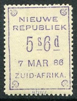 Afrique Du Sud (nouvelle République) 1886 5s6d Sg 18'7 Mar 86' Menthe À Charnières (cat. £550)