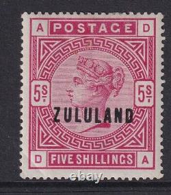 Afrique Du Sud (zululand) Qv 1888-93 5s Sg11 Menthe À Charnières (cat. 700 Livres)