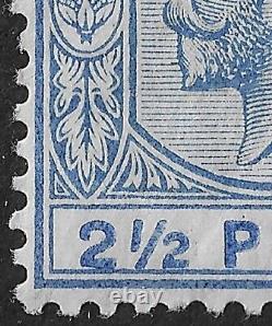 Bahamas 1912-19 SG 84b 2½d outremer incliné '2' var. Charnière menthe Cat £275