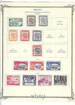 Brunei Timbre Collection 1906-1952, 53 Timbres Principalement Mint Charged Cat 333 $