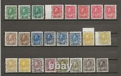 Canada 1911/22 Sg 196/215 & Shades Mint Cat £1100