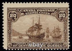 Canada Edvii Sg195, 20c Brun Terne, Lh Mint. Chat 160 £