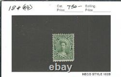 Canada Sc #18, Menthe-hinged (no Gum), Chat 750 $ (47639)