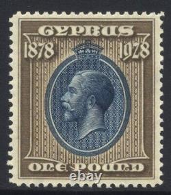 Chypre 1928 £1 Mint Jamais Articulé Sg 132 Cat £225