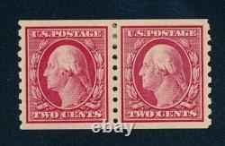 Drbobstamps États-Unis Scott #393 Paire de timbres neufs avec charnière XF+ Valeur 135 $