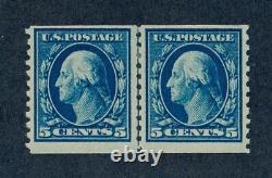 Drbobstamps États-Unis Scott #447 Paire de timbres neufs avec charnière Ligne Valeur $240