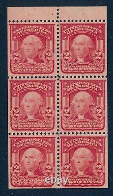 Drbobstamps US Scott #319g Neuf avec charnière légère XF Livret de 6 timbres Cat $125