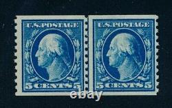 Drbobstamps US Scott #447 Paire de timbres à charnière neufs Valeur catalogue $240