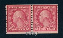 Drbobstamps US Scott #454 Paire de timbres neufs avec charnière XF - valeur catalogue de 165 dollars