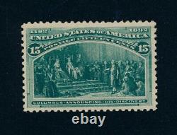 Drbobstamps Us Scott #238 Menthe Hinged Vf+ Timbre Cat 200 $