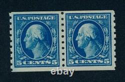 Drbobstamps Us Scott #396 Mint Hinged Vf-xf Pair Timbres Chat 160 $